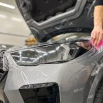 Visiškai skaidri blizgi apsauginė PPF žibintų plėvelė Headlight AS80 - Image 2