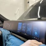 Matte-Ultra PPF plėvelė ant ekrano automobilio intejere/salone