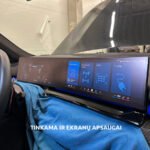 Skaidri matinė apsauginė PPF plėvelė salono ekranams