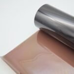 Bronzinio - rudo atspalvio dekoratyvinė plėvelė stiklams