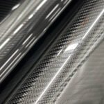 CF Black carbon gloss PPF plėvelė, juoda