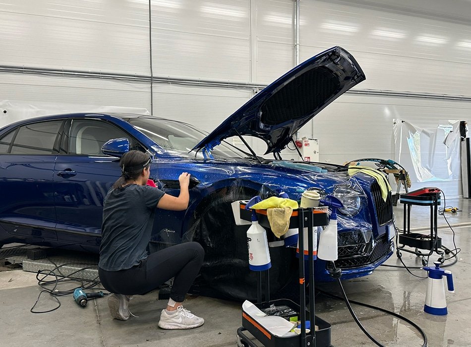 Bentley Flying Spur apklijavimas apsaugine plėvele