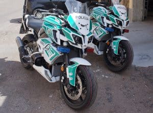 Lietos Policijos motociklų apklijavimas dizainu YAMAHA